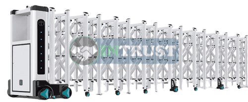 Automatic collapsible gate